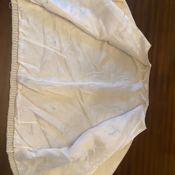 Cream Floral Embroidered Cardigan 1950s Vintage M - Picture 7 of 10